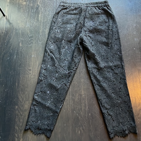 J Crew Black Lace Pants Size 0 - Picture 3 of 7